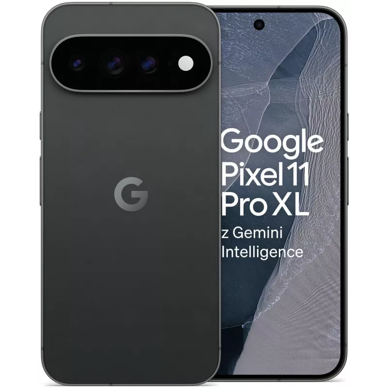 Google Pixel 11 Pro XL 5G smartphone, 12GB RAM, 256GB armazenamento, Obsidian, Dual-SIM, ecrã OLED de 6,8 polegadas 120Hz, Android 16