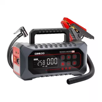GOOLOO A7 Arrancador Jump Starter 4000A com bomba de ar 88.8Wh 150 PSI