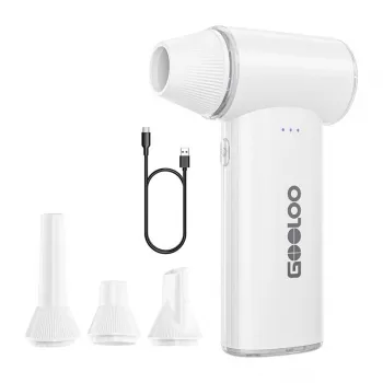 GOOLOO F3 soprador elétrico - 130.000 rpm, 7500mAh, USB-C, branco