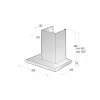 Exaustor de parede Gorenje WHT66236B Preto 650 m³/h