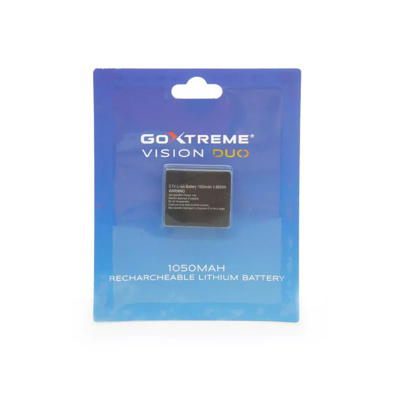 GoXtreme bateria de iões de lítio 1050mAh 3.7V para câmara de ação GoXtreme Vision DUO