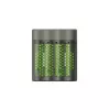 Carregador de baterias GP M451 com 4x pilhas AAA 2700 mAh 1,2V preto EU