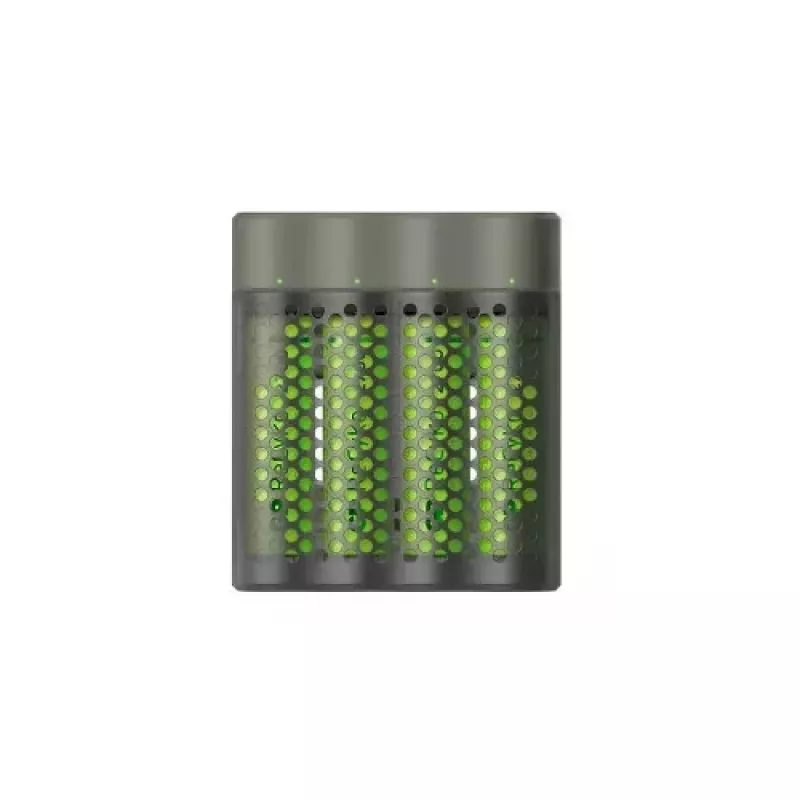 Carregador de baterias GP M451 com 4x pilhas AAA 2700 mAh 1,2V preto EU
