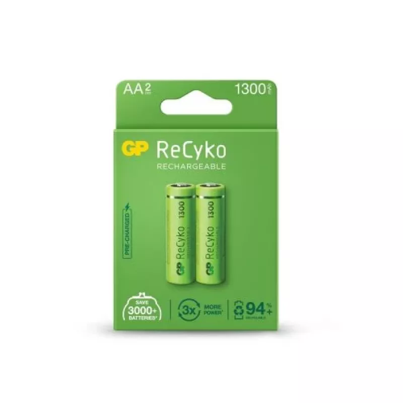 GP ReCyko Pilha AA 1300mAh Pack de 2 Blister