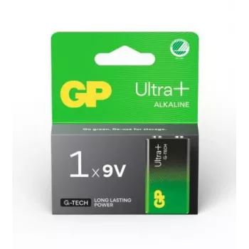 GP Ultra Plus Pilha alcalina 9V 6LF22, embalagem de 1
