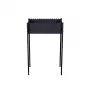 Grelhador a carvão GR-016 440x270x760 mm aço 2 mm preto