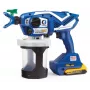 Graco Ultramax Kit de pistola de pintura sem fios Airless com 2 baterias DeWalt 2.0Ah, carregador e bolsa de ferramentas