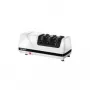 Graef CC 120 afiador de facas elétrico, 3 níveis diamante e cerâmica, branco/preto