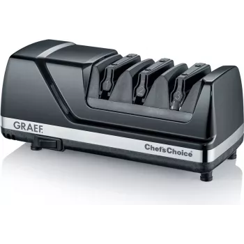 Graef CX125DE Afiador de facas elétrico preto-cinzento
