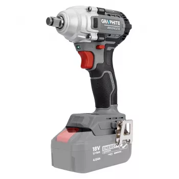 Chave de impacto sem escovas GRAPHITE 18V, 330 Nm, encaixe de 1/2 polegadas, Energy+, apenas ferramenta