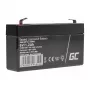 Bateria AGM VRLA Green Cell 6V 1.2Ah sem manutenção para sistemas de alarme, caixas registadoras, brinquedos