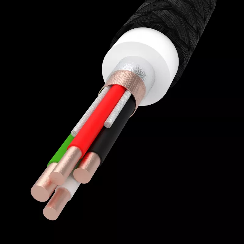 Green Cell GC PowerStream Cabo de Carregamento Rápido USB Type-C Macho para Type-C Macho 2m Preto