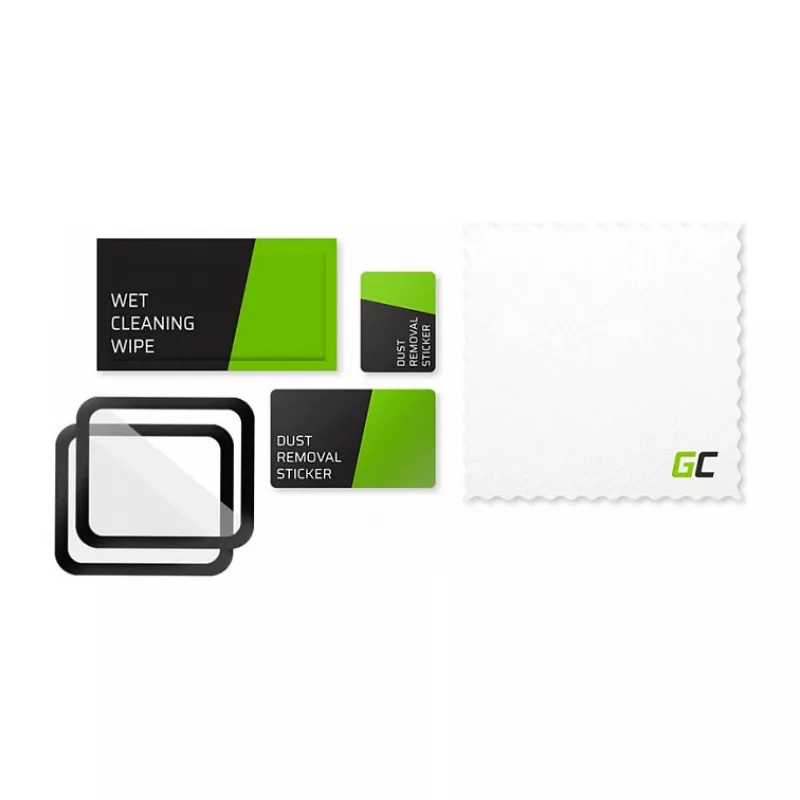 Green Cell GL88 2x GC Clarity Protetor de ecrã para Apple Watch 42mm (vidro temperado, 9H, transparente)