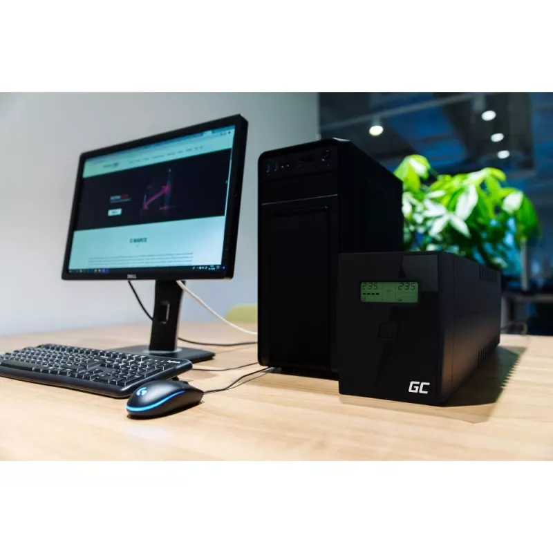 UPS Green Cell Power Proof 600VA / 360W Line-Interactive torre (2x Schuko, USB, AVR)