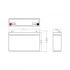 Bateria de substituição Green Cell AGM34 6V 14Ah AGM chumbo-ácido com fibra de vidro