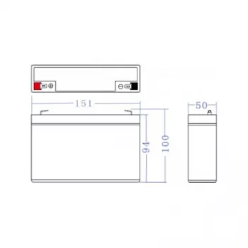 Bateria de substituição Green Cell AGM34 6V 14Ah AGM chumbo-ácido com fibra de vidro