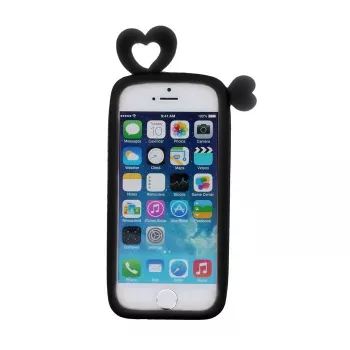 Bumper universal GreenGo L (10cm) Hearts preto