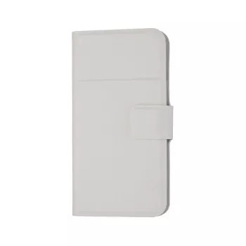 Capa universal Smart Flip tipo carteira GreenGo para smartphones de 5,2-5,8 polegadas, branca