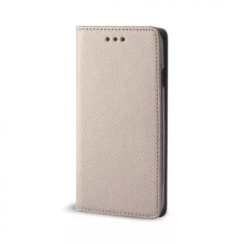 Capa tipo carteira com fecho magnético GreenGo para Xiaomi Mi 8 dourada