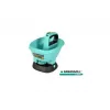 Semeadeira rotativa elétrica de jardim GREENMILL 2,7L, distribuidor a bateria para sementes, fertilizante, sal