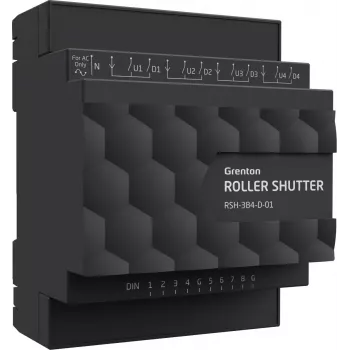 Grenton RSH-384-D-01 módulo de controlo de estores de 4 canais (calha DIN, TF-Bus)