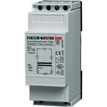 Grothe Transformador de campainha 12 V/AC 1,5 A 14101
