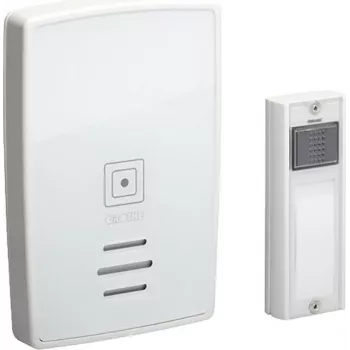 Grothe conjunto completo de campainha sem fios com placa de nome 43251