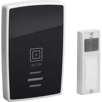Grothe conjunto de campainha sem fios com placa de nome 43252