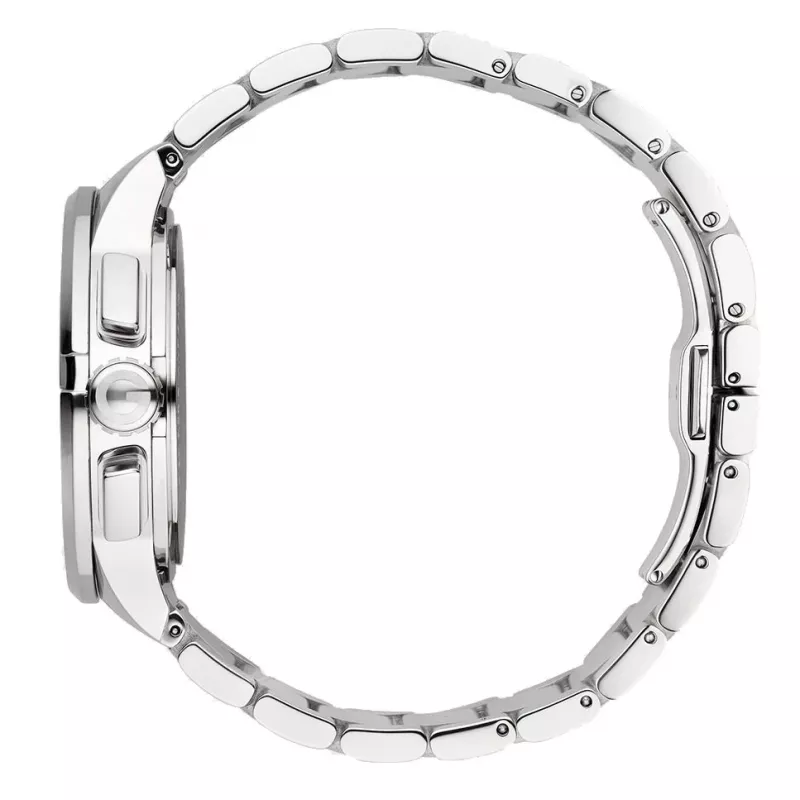 Gucci G-Chrono relógio de homem YA101204 44mm aço inoxidável mostrador preto cronógrafo data