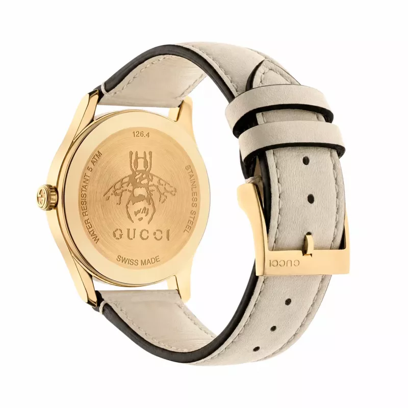 GUCCI G-Timeless Relógio de mulher YA1264128 38mm quartzo suíço aço inoxidável mostrador prateado