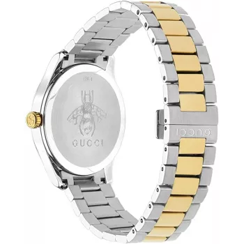 GUCCI G-Timeless Relógio de quartzo para homem YA1264075 38mm aço inoxidável mostrador preto