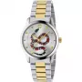 GUCCI G-Timeless Relógio de quartzo para homem YA1264075 38mm aço inoxidável mostrador preto