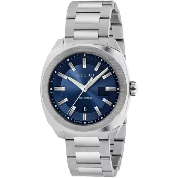 Relógio de homem Gucci G-Timeless YA142303 41mm aço inoxidável mostrador preto
