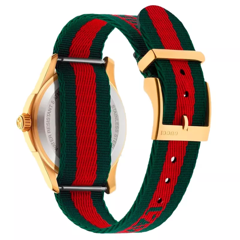 GUCCI G-Timeless Relógio unissexo YA126487B 38mm aço inoxidável mostrador prateado
