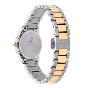 GUCCI G-Timeless Relógio de mulher YA126596 27mm aço inoxidável mostrador prateado
