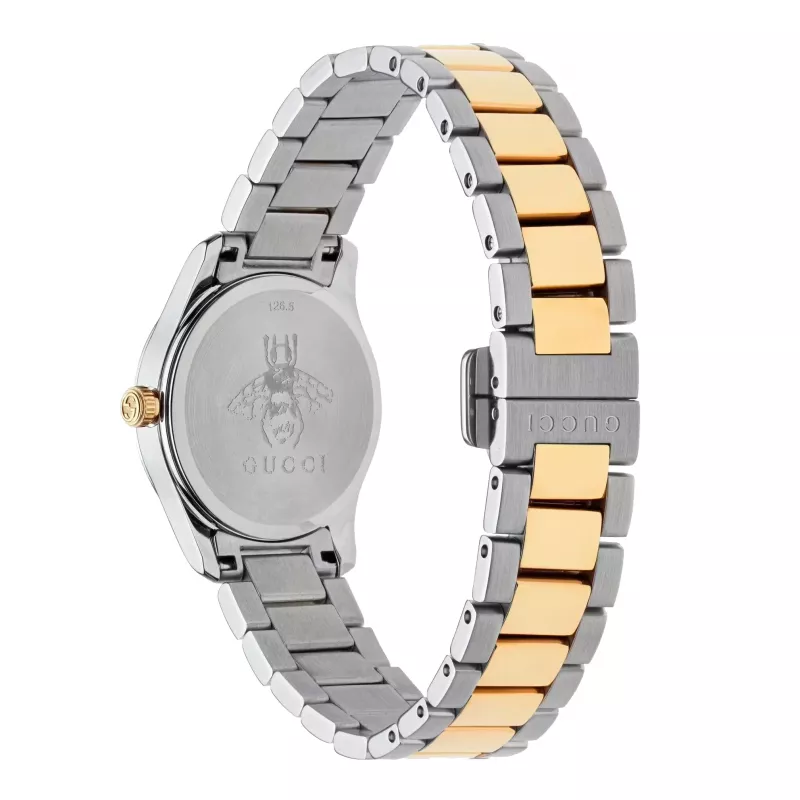 GUCCI G-Timeless Relógio de mulher YA126596 27mm aço inoxidável mostrador prateado