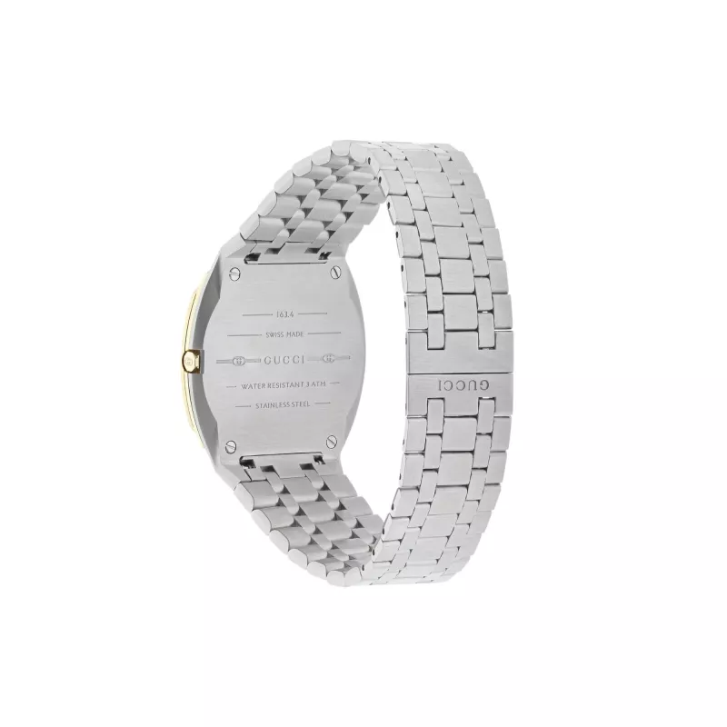 Relógio de mulher GUCCI G-Timeless YA163403 34mm aço inoxidável prateado mostrador escovado sun-brushed