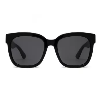 Óculos de sol de mulher retangulares GUCCI GG0034SN-001 54/20/140 mm preto acetato cinzento nylon UV400