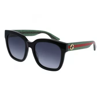 Óculos de sol Gucci GG0034SN-002 Cat Eye preto cinzento 54mm