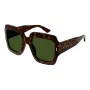 Gucci GG1111S-002 óculos de sol de mulher preto cinzento quadrados acetato 54mm