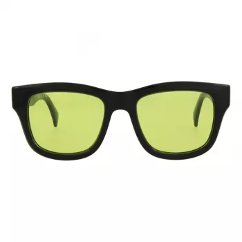 Gucci GG1135S-005 Óculos de sol unissexo armação preta lentes cinzentas 51mm
