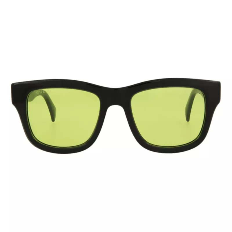 Gucci GG1135S-005 Óculos de sol unissexo armação preta lentes cinzentas 51mm
