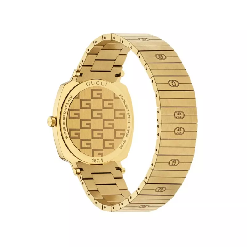 Gucci Grip Relógio unissexo 35mm aço inoxidável YA157409
