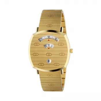 Gucci Grip Relógio unissexo 35mm aço inoxidável YA157409
