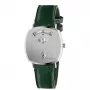 GUCCI Grip Relógio unissexo YA157406 35mm aço inoxidável mostrador prateado