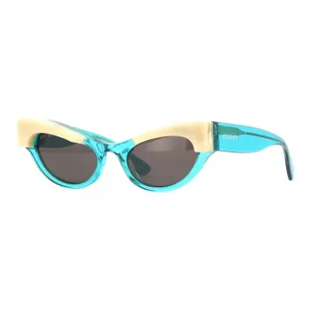 Óculos de sol de mulher GUCCI GG1167S-004 cat eye acetato preto lentes cinzento escuro 52/21/140 mm