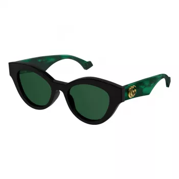 Óculos de sol de mulher Gucci GG0957S-001 armação quadrada preta lentes cinzentas 54mm