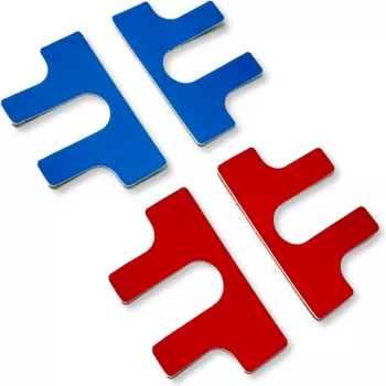 GÜDE 7920 19 polegadas Etiquetas frontais vermelho/azul (pack de 4)