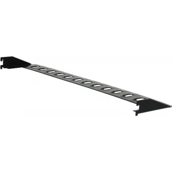 GÜDE 872 Painel de gestão de cabos para rack 19 polegadas com 5 argolas para cabos, 1U, preto