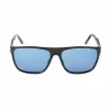 GUESS GF00048-5901C Óculos de sol retangulares de homem - armação preta, lentes cinzentas